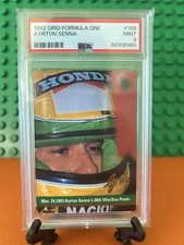 1992 Grid F1 Ayrton Senna #188 PSA 9  1991 First Home Grand Prix Win Sao Paulo