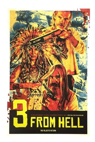 3 From Hell Original 11x17 Movie Theater Promo Poster Rob Zombie Devil's Rejects - Picture 2 of 2