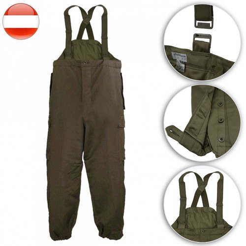NEW Austrian Army Cold Weather Thermal Pants Trousers Winter ECW Dungarees Olive