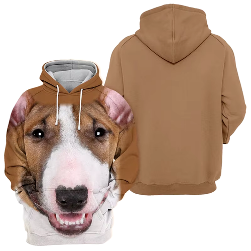 3D Dog Face Print Hoodie - Unisex Pet Lover Sweatshirt - Cozy & Stylish Pullover - Picture 3 of 27