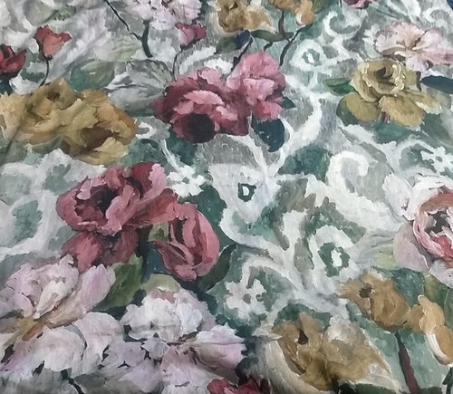 Designers Gilde Wandteppich Blume Eau de Nil jeder Vorhang 52"" x 199"" 132 cm 504 cm