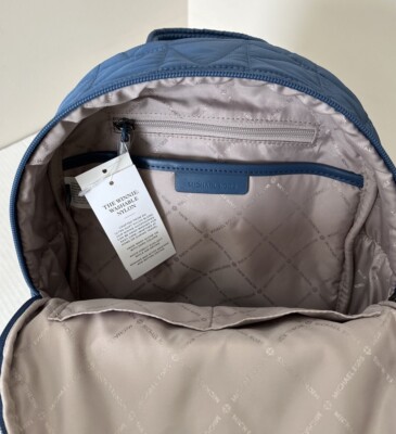 New Michael Kors Winnie Medium Backpack Quilted Nylon Dark  display picture 3