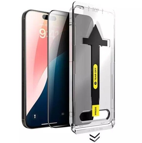 Waterfall Screen Protector for iPhone 16 15 14 13 12 Pro Max Plus, Full Screen - Afbeelding 1 van 9