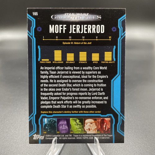 2012 Topps Star Wars Galactic Files MOFF JERJERROD # 165 Trading Card ROTJ - Picture 2 of 2
