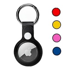 Hülle für Apple AirTag Hülle in Lederoptik Schlüsselanhänger Case Cover Schutz