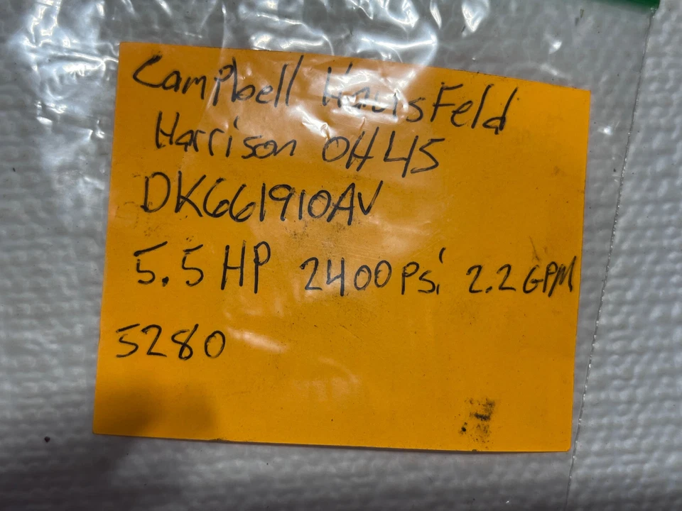 Bomba de lavadora a presión para Campbell Hausfeld OH45 DK661910AV (#5701) Foto 2 de 4