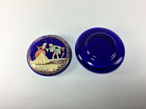 Moser Cobalt Glass Jewelry Box - Picture 4 of 4