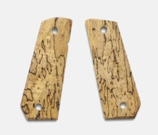 1911 Full Size Grips, White Cocobolo, Smooth, Carry Cut, Thin