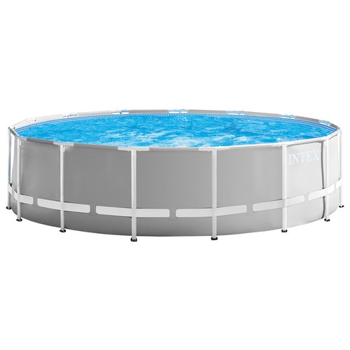 Intex Frame Pool Prism Rondo Ø 457 x 122 cm Komplettset grau Gartenpool 26726 - Bild 2 von 6