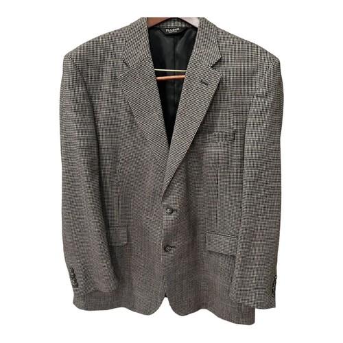 JOS A BANK HOUNDSTOOTH SPORT COAT JACKET Black /Cream MEN 44R - Picture 3 of 12