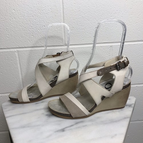 OTBT Womens Freedom Heeled Wedge Sandal Color Stone Ivory Beige Size 9M - Picture 5 of 11