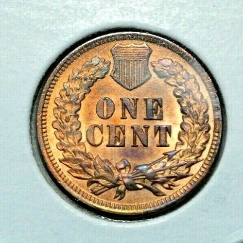 1904 RED MS/UNC Better Date Indian Head Coin Excellent Details 1c Cent Penny ! - Picture 6 of 8