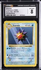 1999 POKEMON BASE SET SHADOWLESS #64/102 STARMIE CGC 8