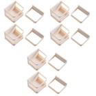 6 Pcs  Creative Umbrella Rack Wall-mounted Shelf Drain Storage Stand (Beige)