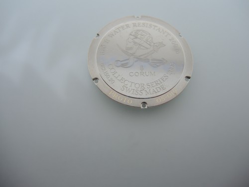 Prototyp Gehäuseboden für CORUM 082.150.20, Series 2005, prototype case back - Picture 4 of 7