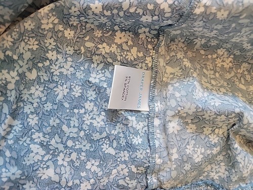 Vestido envolvente floral Draper James azul pálido floral para mujer talla 6 - Imagen 10 de 11