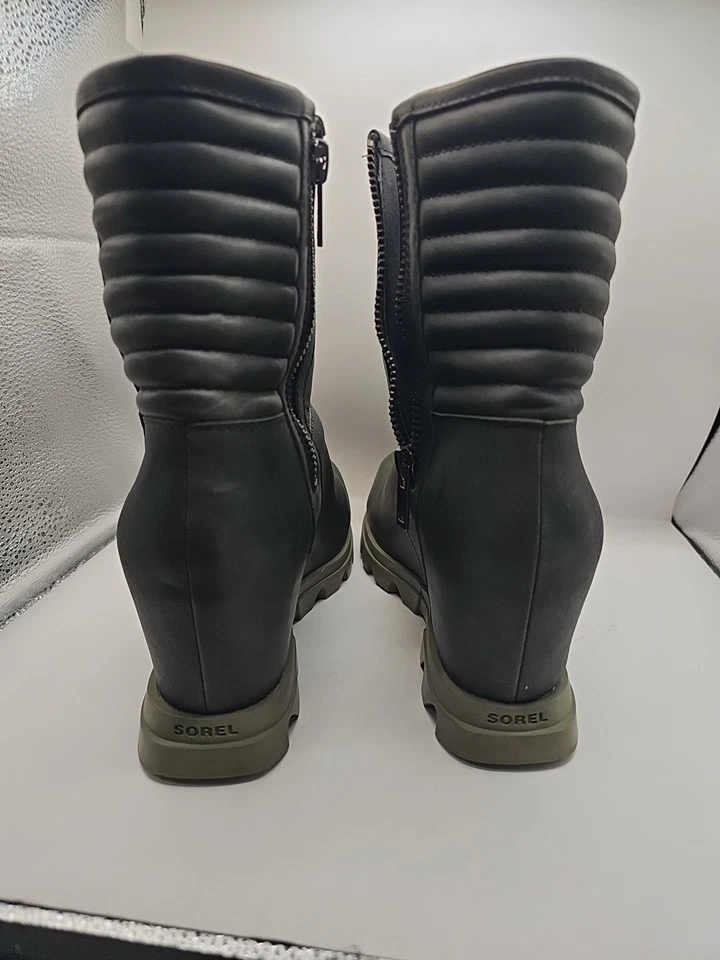 Bota de cuña SOREL Joan of Arctic III impermeable moto EE. UU. 9 musgo oscuro Foto 4 de 4