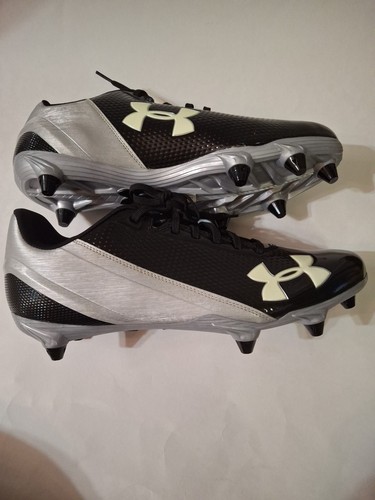 UNDER ARMOUR Speed Phantom Low Football Cleats Black and Gray Men's Size 13 - Picture 6 of 9