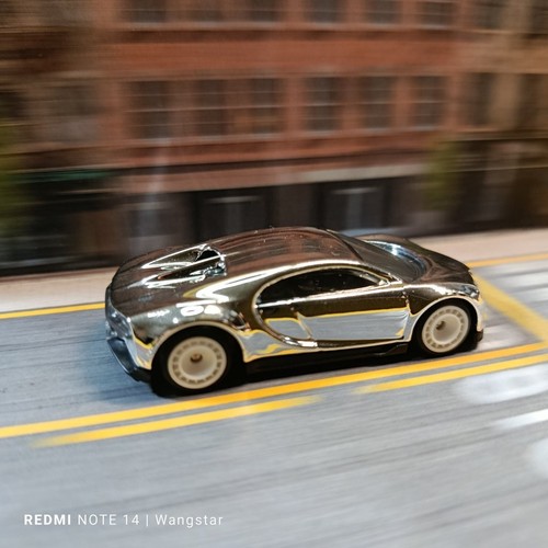 Hot Wheels 16 BUGATTI CHIRON Silver CHROME (WANGSTAR CUSTOM) Limited REAL RIDERS - Picture 3 of 15