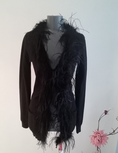 Urban Alibi,Black, Pockets, Extravaganza,Cardigan,Size M