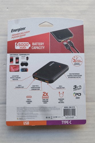 Energizer Power Delivery Powerbank - 5000 mAh Akkukapazität - USB Typ-C - Bild 7 von 8