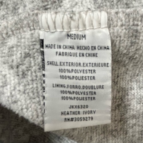 Thread + Supply Gray Hooded Sweater Knit Top Fleece Lined Gorpcore Cozy Size M - Picture 8 of 9