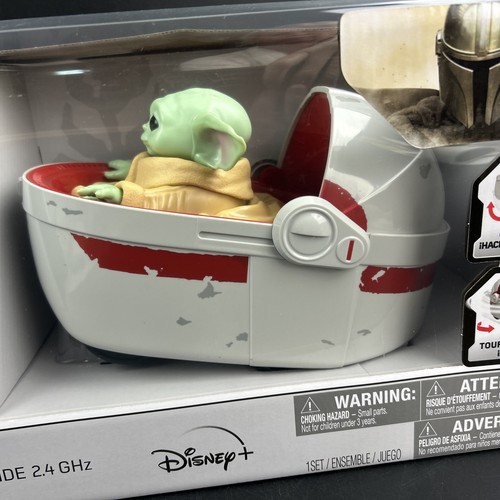 Star Wars the Mandalorian Remote Control Grogu & Hover Pram Disney+ - Picture 3 of 6
