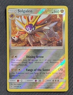 Solgaleo 87/145 Reverse Holo; Missing Texture ERROR