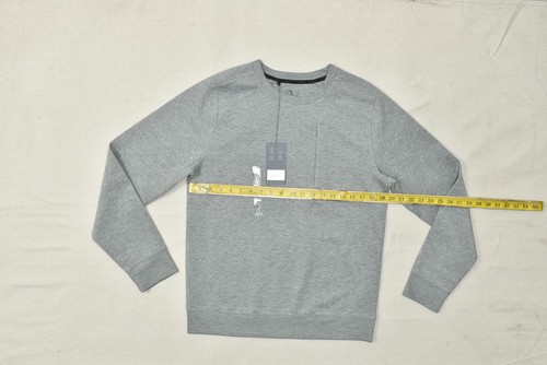 VRST Men Athletic Fit Mid-Grey Heather Crew Neck Pullover Sweatshirt Size S NEW - Picture 4 of 8