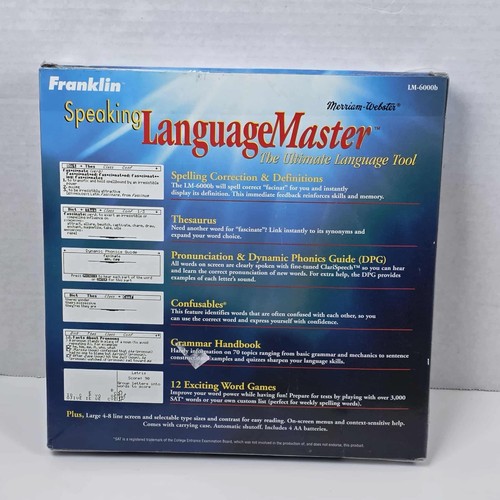 Franklin LM-6000B The Speaking Language Master Vintage 1999 - Picture 4 of 9