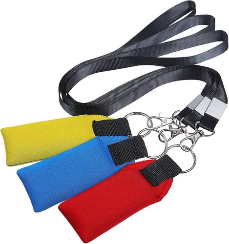 Neopren Schwimmboot Schlüsselanhänger Set mit Sicherheits Lanyard für Wassersport - Bild 2 von 7