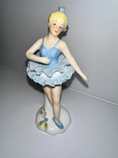 Figura Bailarina Rubia China Hueso Obra Maestra Brinton Maruri De Colección - Taiwán