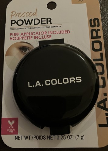 ZWEI (2) L.A. Gepresster Puder Kompakt CBPP321 Beige Puff Applikator enthalten 0,25 Unzen - Bild 5 von 6