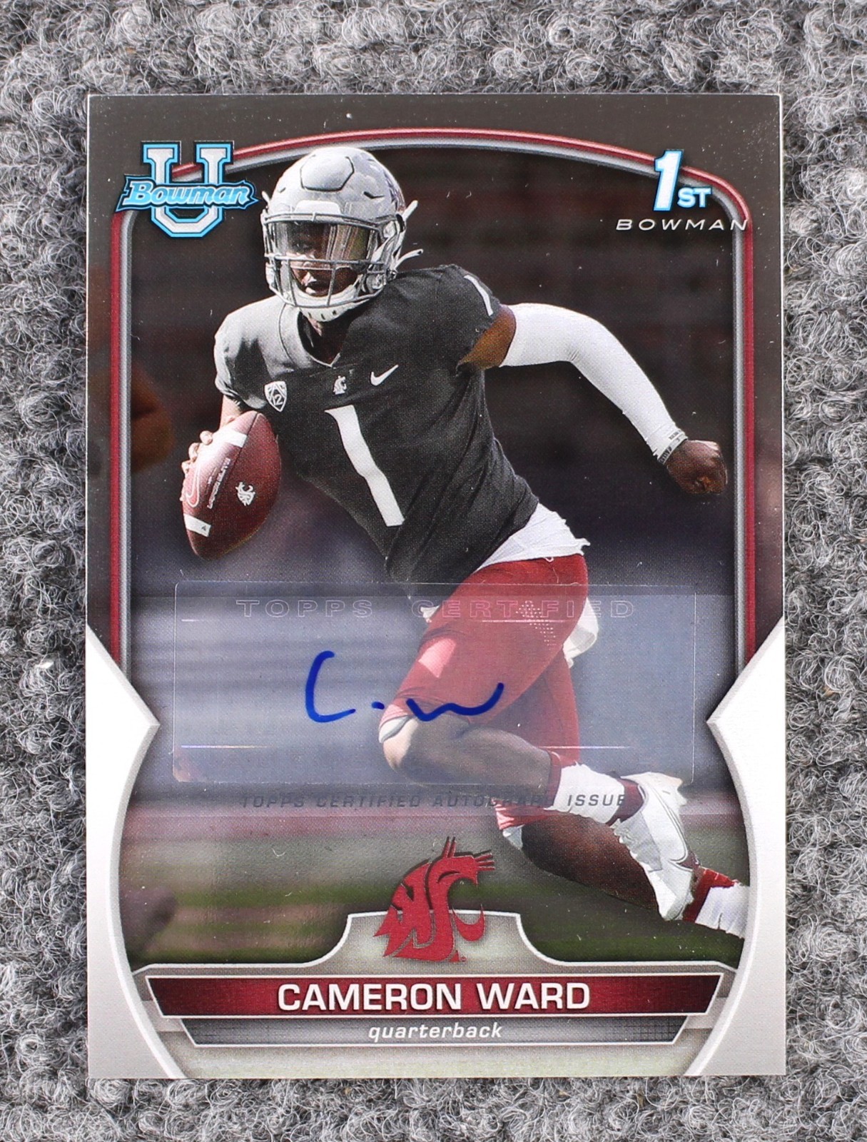 2022 Bowman Chrome University Cameron Cam Ward AUTO!