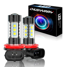 H11 Led Fog Light Bulbs High Power Driving Lamps 10000k Super White Foglight 2x