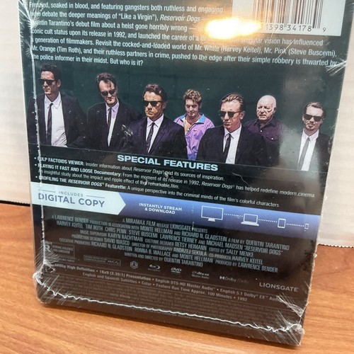 Reservoir Dogs Blu-Ray + DVD + Digital Steelbook New Sealed - Picture 4 of 5
