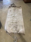 US Navy USN WW2 Military White Canvas Ship Barracks Sleeping Hammock Ropes Set