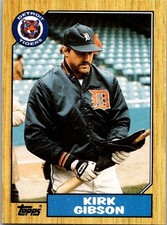 1987 Topps Kirk Gibson  765 Detroit Tigers