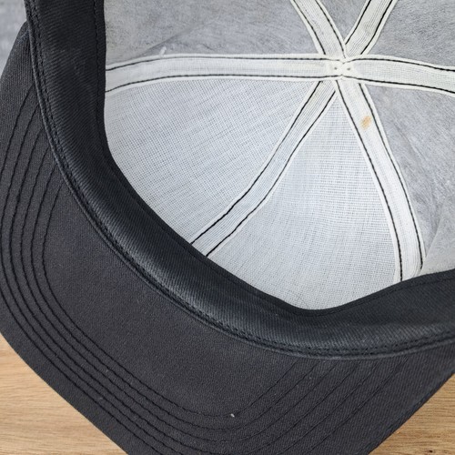 Vintage K Products Hat Cap Snap Back Gray Denim Skid Loader Construction Mens - Picture 7 of 8