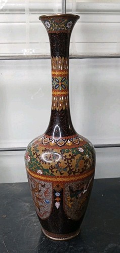 Antique Japanese Meiji Cloisonné Enamel Dragon Vase 19th Century. 10" c - Picture 6 of 16