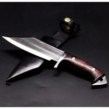 Custom Handmade Carbon Steel Blade Survival Hunting Knife | Outdoor Camping Tool