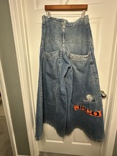 Vintage 90  s Jnco convict Wide Leg Made In USA ball And Chain 34x32