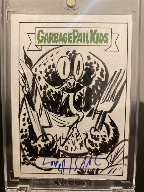 Garbage Pail Kids 1/1 Lowell Isaac Sketch