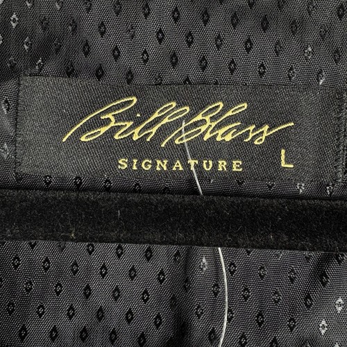 Bill Blass Men's Large Black Silk Jacquard Button Front Formal Menswear Vest NWT - Picture 4 of 7