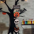 Skeleton Bat Ghost Pumpkin Door Pendants  Birthday Party Decoration