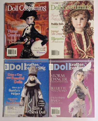 DOLL CRAFTER & COSTUMING Magazine Lot x11 2003-2006 Clothes Costumes Patterns - Picture 3 of 4