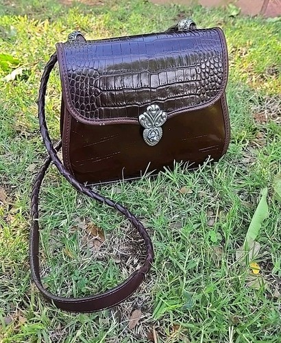 Brighton Handbag Women's Ana Maria Shoulder Bag Leather Brown Vintage