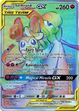 Damaged Gardevoir & Sylveon Tag Team GX - 225/214 - Secret Rare Pokemon Unbroken