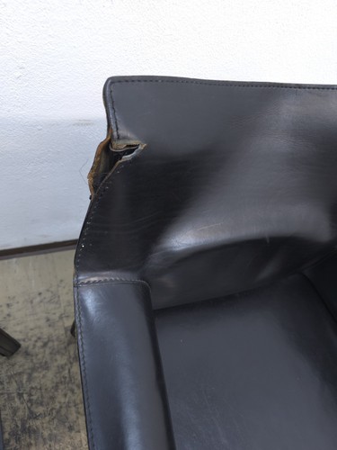 6 Cassina Cab Chairs Mario Bellini Designer Chair Leather Chair Vintage For RESTORE - Picture 9 of 13