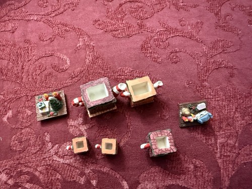 Tiny Tea Pots W/ Lids And Mugs 7 Piece Resin - Picture 4 of 5